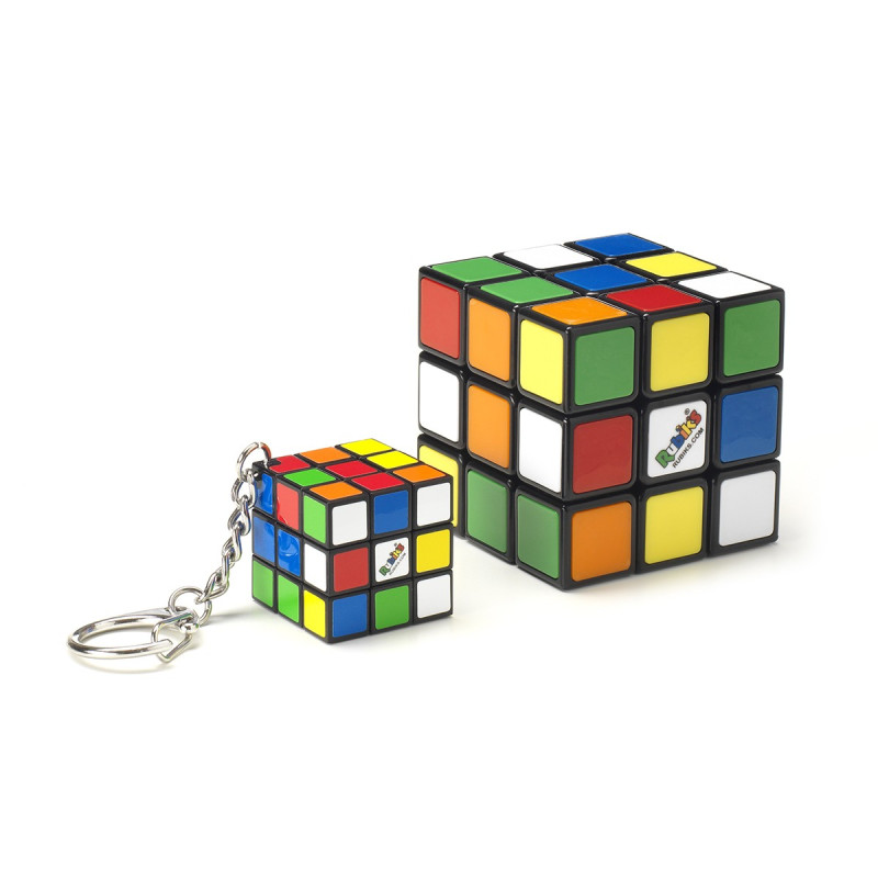 Набір головоломок 3х3 RUBIK'S КЛАСИЧНЕ ПАКУВАННЯ - КУБИК ТА МІНІ-КУБИК (з кільцем)