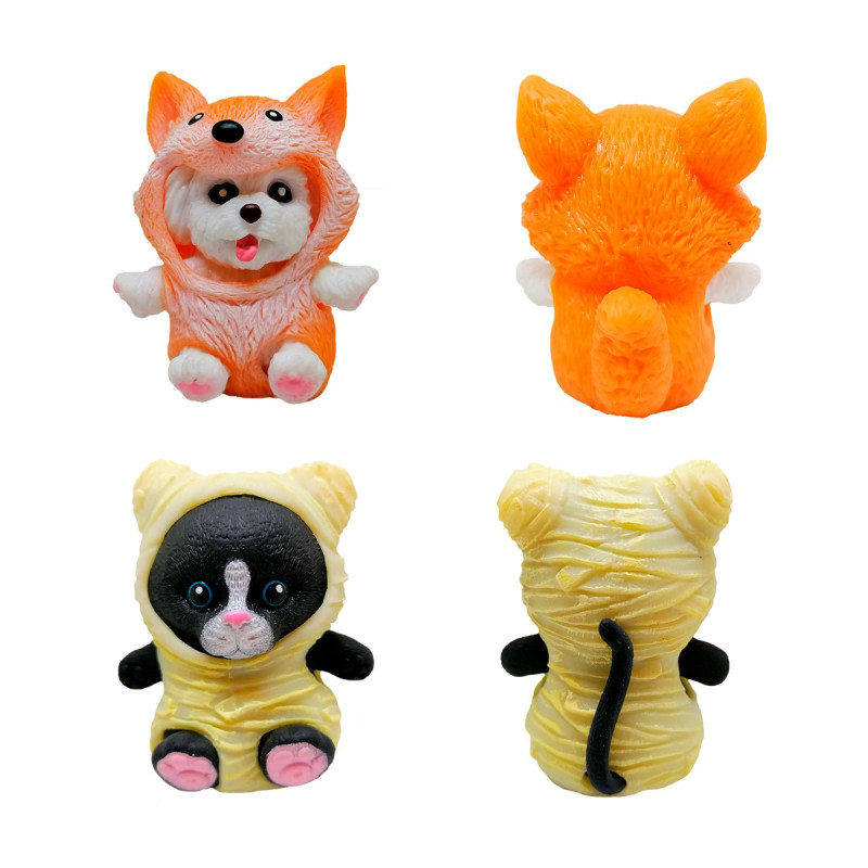 Стретч-іграшка у вигляді тварини DRESS YOUR PUPPY – ДРУЗІ В КОСТЮМЧИКАХ