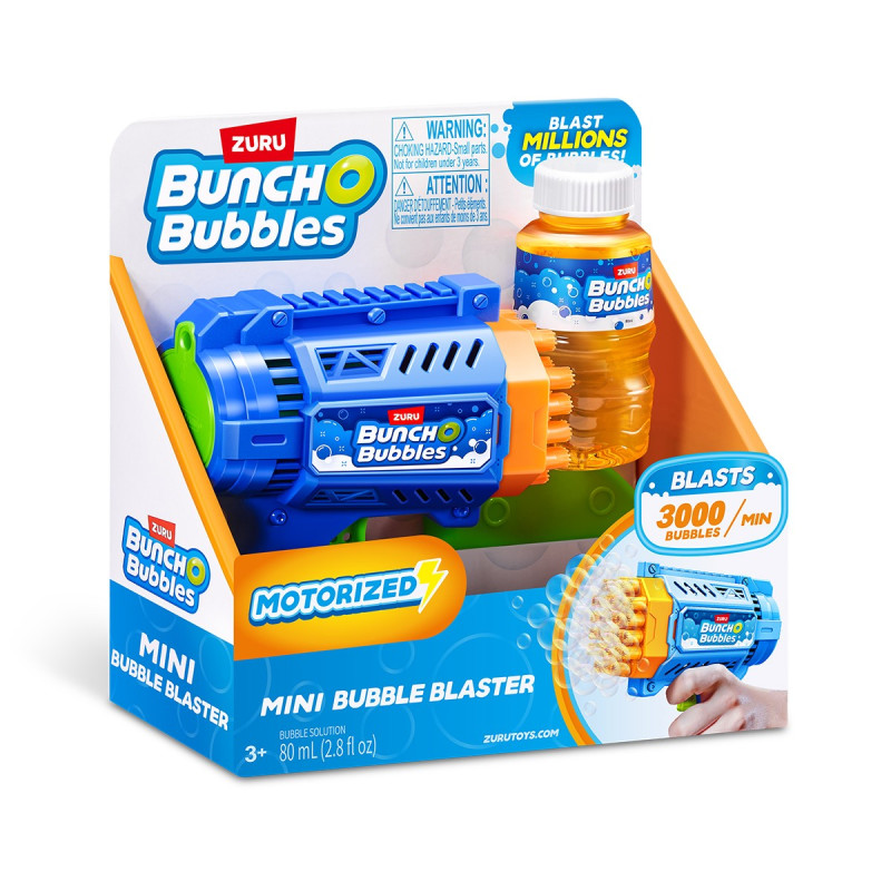 Ігровий набір BUNCH O BUBBLES серії "Mini" S1 - БЛАСТЕР З МИЛЬНИМИ БУЛЬБАШКАМИ