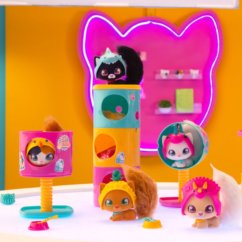 Ігровий набір QT KITTIES – КОШЕНЯ ДІНА (фігурка, будиночок, аксесуари)