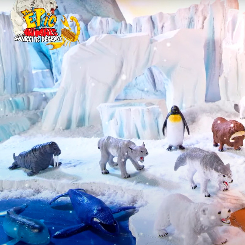 Стретч-іграшка у вигляді тварини DIRAMIX THE EPIC ANIMALS – ЛІД ПРОТИ ПУСТЕЛІ (в диспл.)