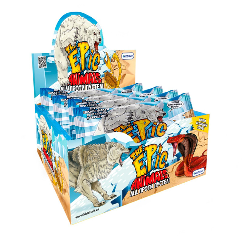 Стретч-іграшка у вигляді тварини DIRAMIX THE EPIC ANIMALS – ЛІД ПРОТИ ПУСТЕЛІ (в диспл.)