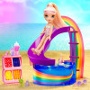 Ігровий набір з лялькою RAINBOW HIGH серії "Littles" – ВЕСЕЛКОВЕ СВЯТО В БАСЕЙНІ (з аксес.)