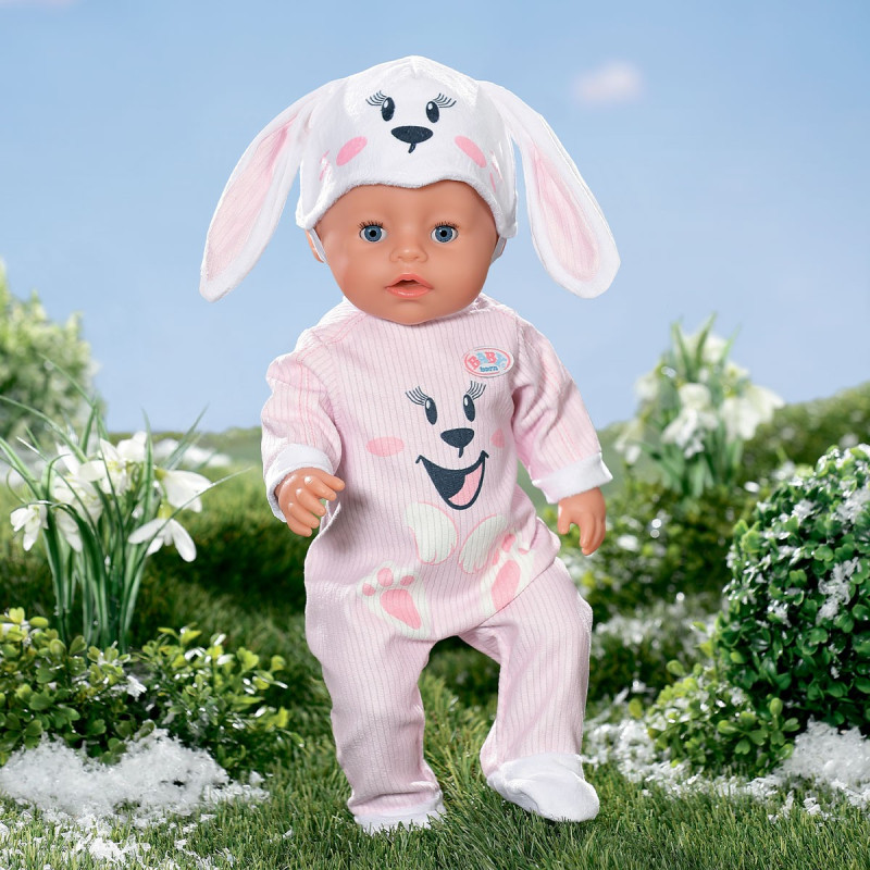 Набір одягу для ляльки BABY BORN - МИЛИЙ ЗАЙЧИК (комбінезон, шапка)