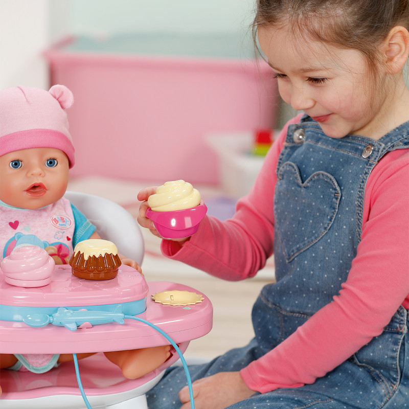 Інтерактивний столик для годування ляльки BABY BORN – ЧАС ОБІДУ (світло, звук)