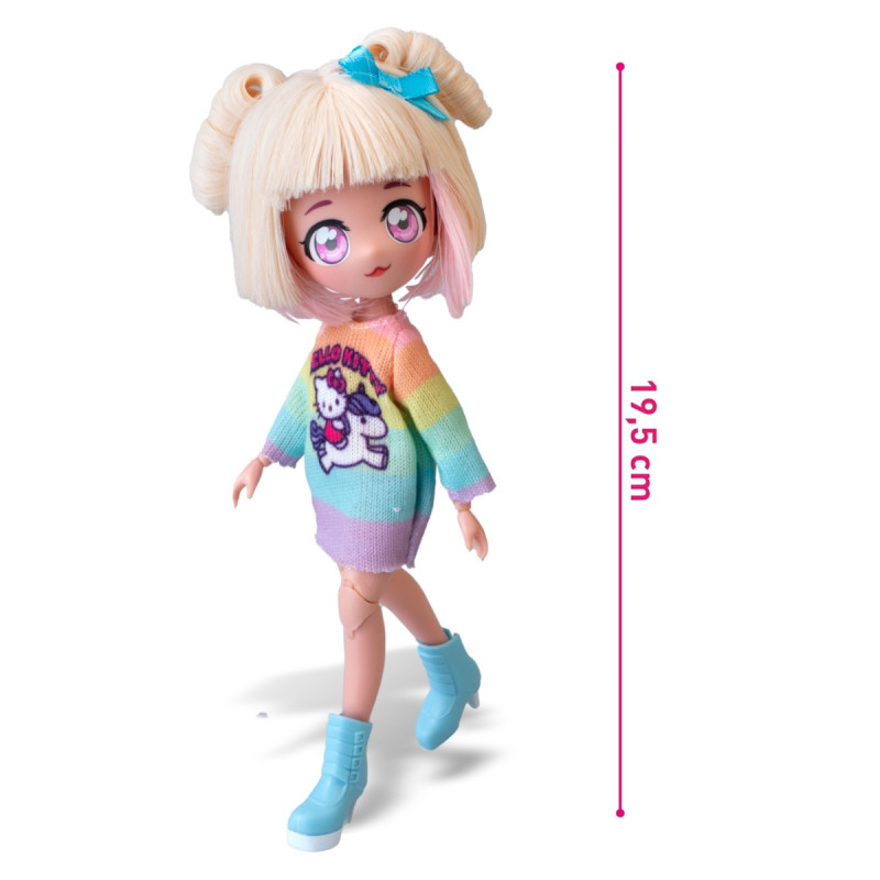 Ігровий набір 4SF MANGA DOLLS серії "Hello Kitty" – СТИЛЬНА ЦУКЕРОЧКА-ЄДИНОРІГ (з аксес.)