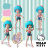 Ігровий набір 4SF MANGA DOLLS серії "Hello Kitty" – КРАСУНЯ ПІНК НА СКУТЕРІ (з аксес.)