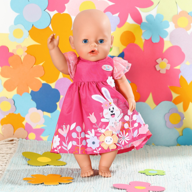 Одяг для ляльки BABY BORN - СУКНЯ З КВІТАМИ (43 cm)
