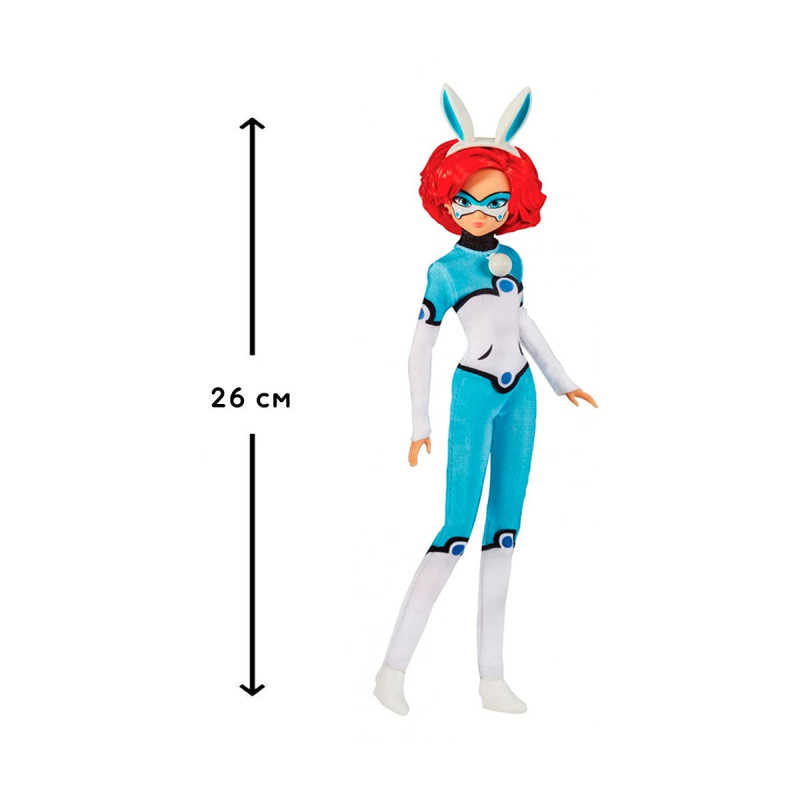 Модна лялька-герой MIRACULOUS "ЛЕДІ БАГ І СУПЕР-КІТ" - КРОЛІКС (26 сm, з аксес.)