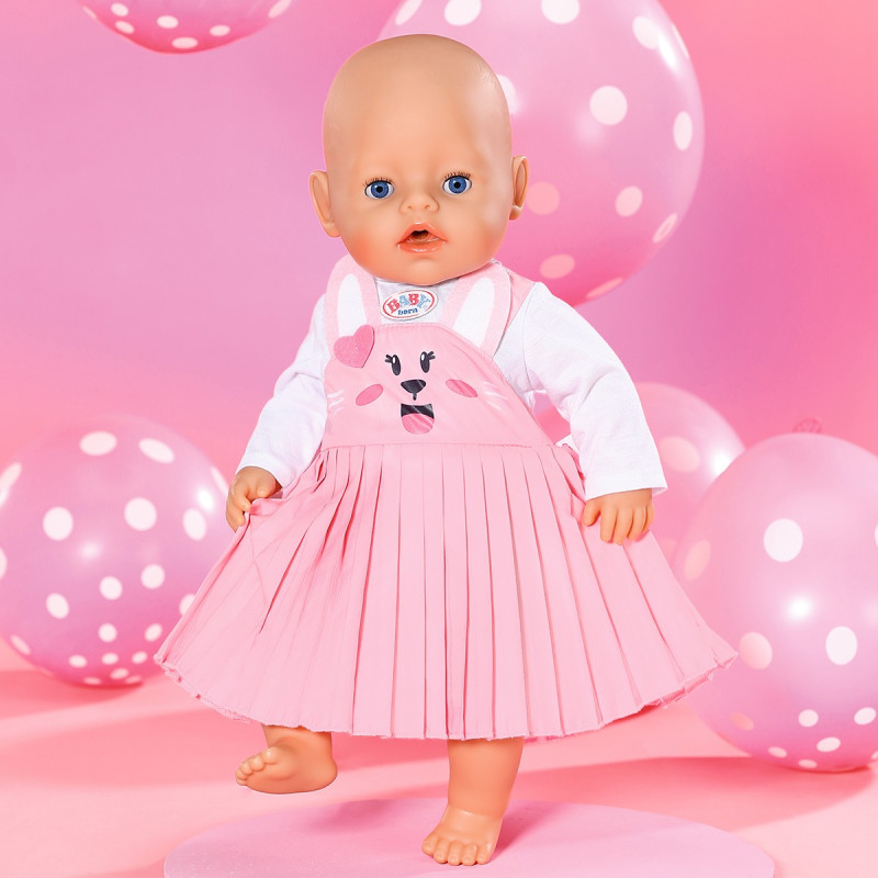 Одяг для ляльки BABY BORN - СУКНЯ З ЗАЙКОЮ (43 сm)