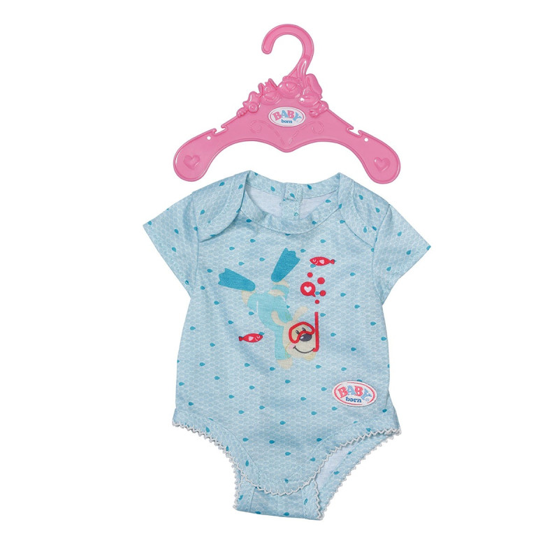 Одяг для ляльки BABY BORN - БОДІ S2 (блакитне)