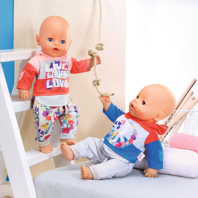 Набір одягу для ляльки BABY BORN - ТРЕНДОВИЙ СПОРТИВНИЙ КОСТЮМ (рожевий)
