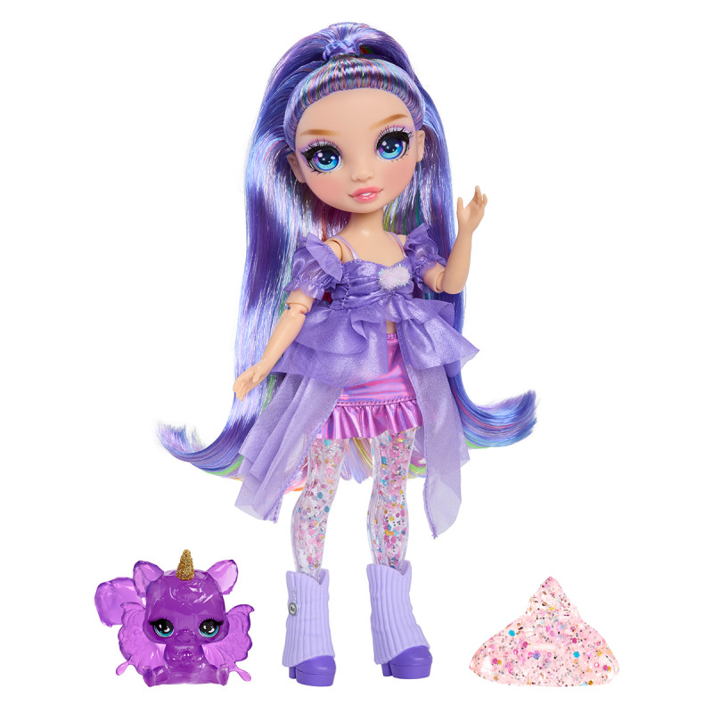 Ігровий набір з лялькою RAINBOW HIGH серії "Rainbow Shimmers" - ВІОЛЕТТА (зі слаймом)