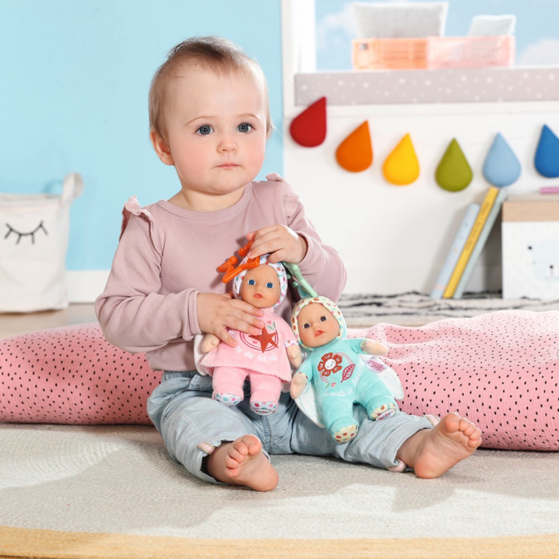 Лялька BABY BORN серії "For babies" – БЛАКИТНЕ ЯНГОЛЯТКО (18 cm)