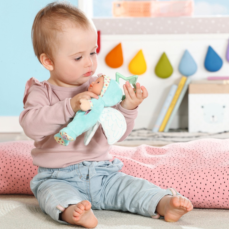 Лялька BABY BORN серії "For babies" – БЛАКИТНЕ ЯНГОЛЯТКО (18 cm)
