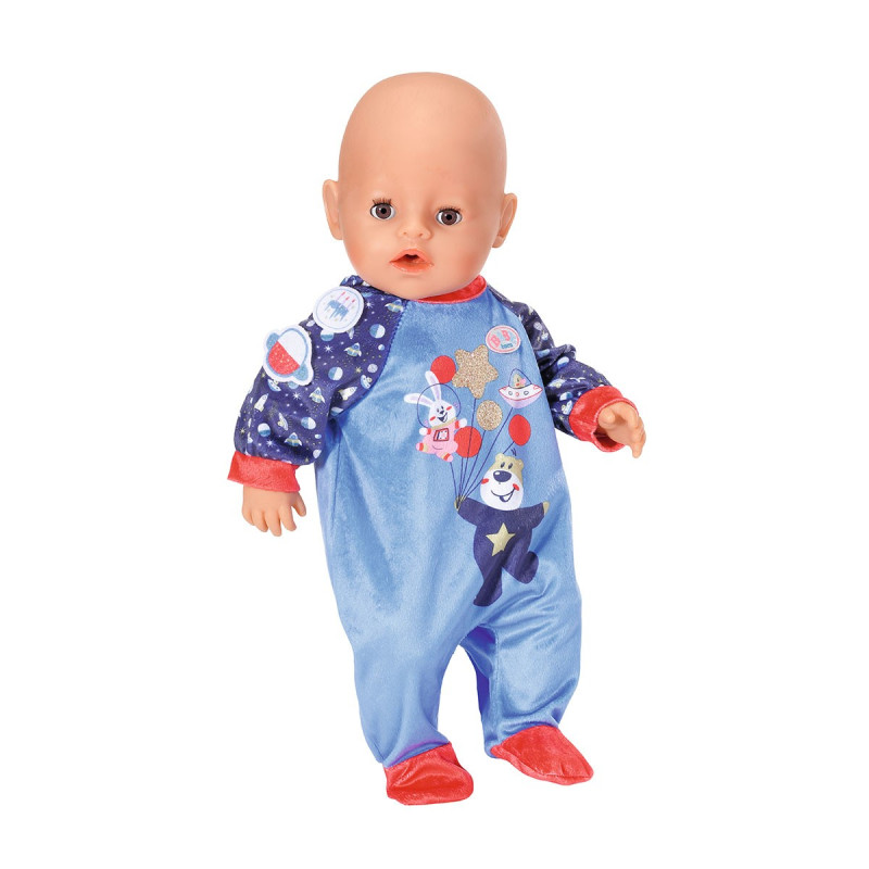Одяг для ляльки BABY BORN серії "День Народження"- СВЯТКОВИЙ КОМБІНЕЗОН (на 43 cm, синій)