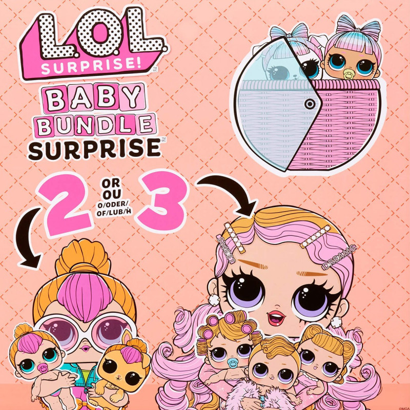 Ігровий набір з ляльками L.O.L.SURPRISE! серії "Baby Bundle" – МАЛЮКИ (в ас., в диспл.)