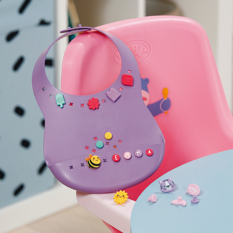 Нагрудник для ляльки BABY BORN серії "Pinplay" – СТИЛЬНЕ ГОДУВАННЯ