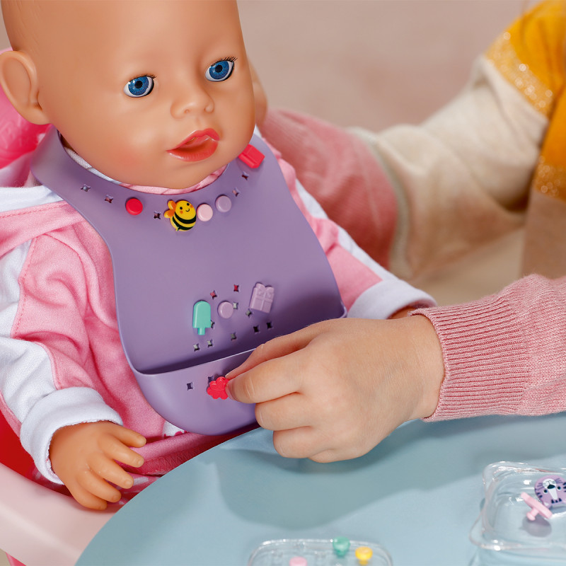 Нагрудник для ляльки BABY BORN серії "Pinplay" – СТИЛЬНЕ ГОДУВАННЯ
