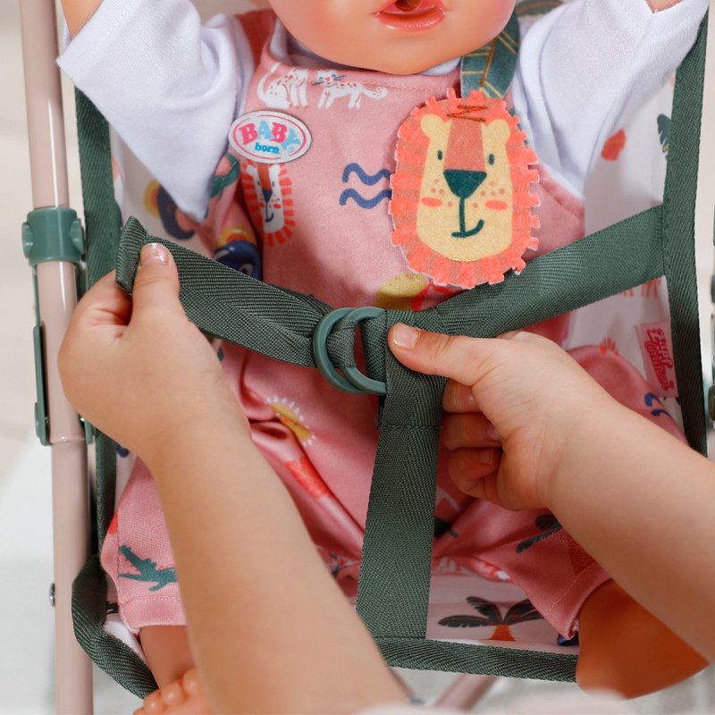 Візочок для ляльки BABY BORN - ТРОПІКИ (прогулянкова, складна)
