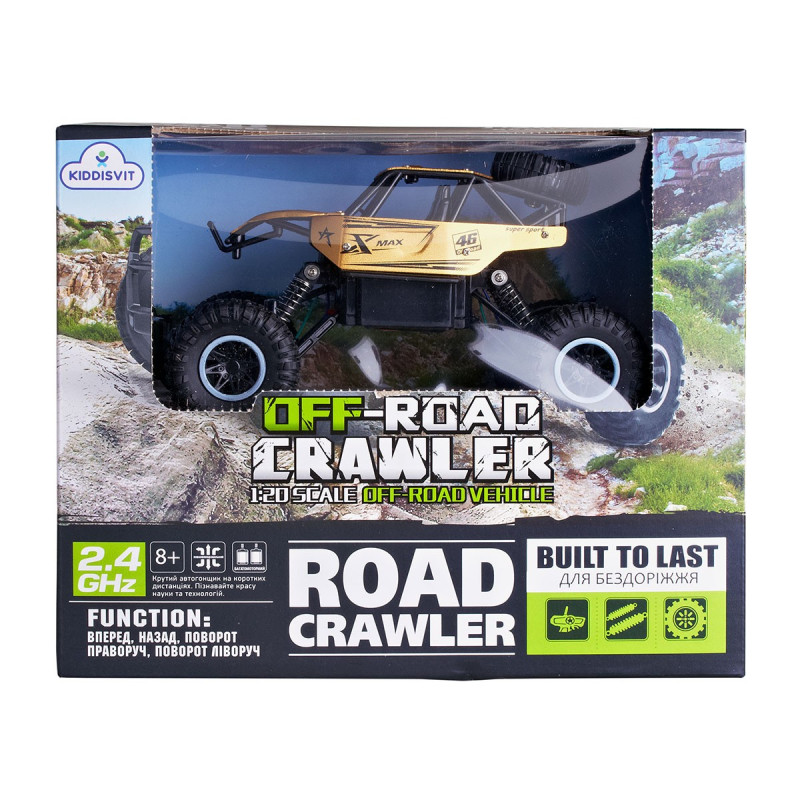 Автомобіль OFF-ROAD CRAWLER з р/к - ROCK SPORT (золотий, акум. 3,6V, метал. корпус, 1:20)
