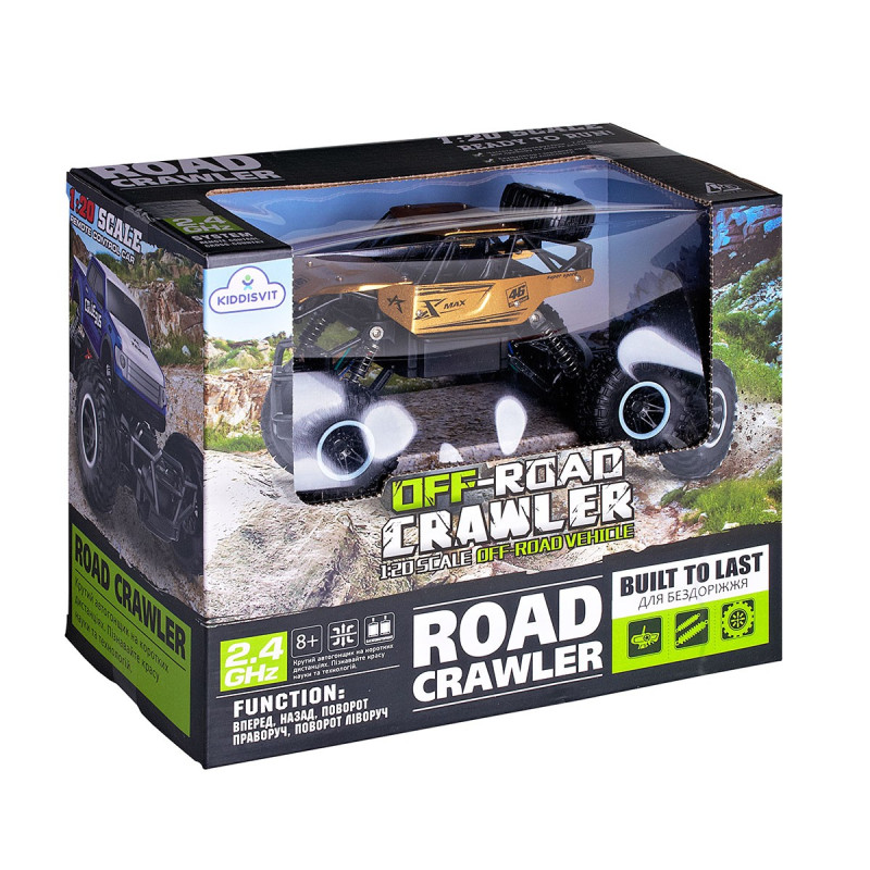 Автомобіль OFF-ROAD CRAWLER з р/к - ROCK SPORT (золотий, акум. 3,6V, метал. корпус, 1:20)