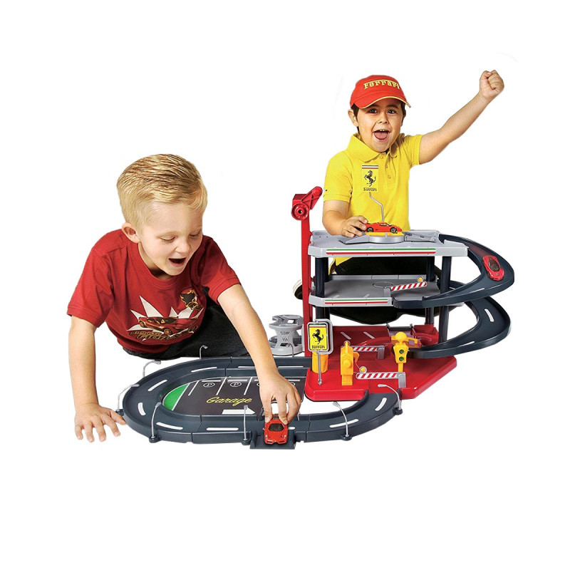 Ігровий набір - ГАРАЖ FERRARI (3 рівні, 2 машинки 1:43)