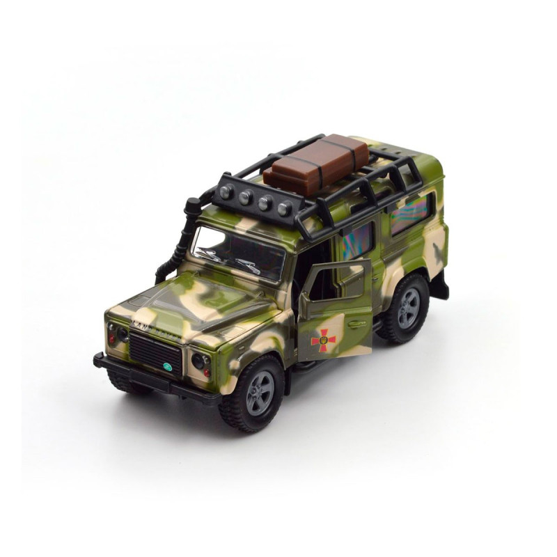 Ігровий набір – LAND ROVER DEFENDER MІЛІТАРІ (з причепом)