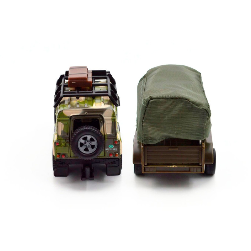 Ігровий набір – LAND ROVER DEFENDER MІЛІТАРІ (з причепом)