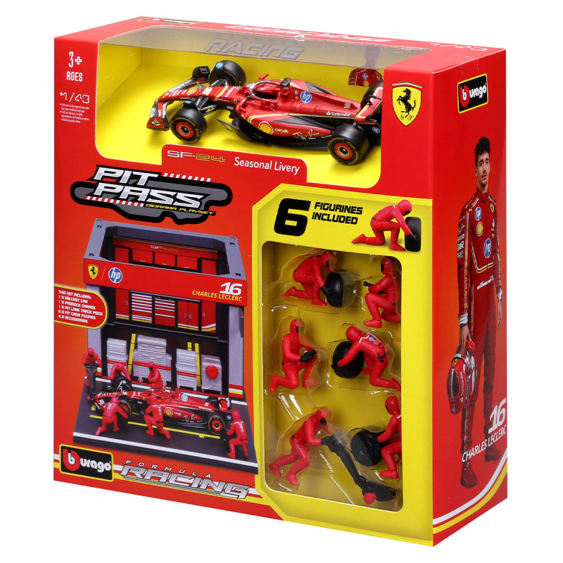 Ігровий набір - PIT PASS FERRARI SF-24 (1:43)