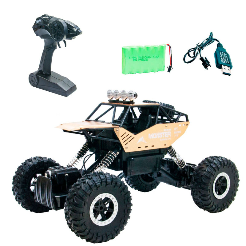 Автомобіль OFF-ROAD CRAWLER з р/к - FORCE (золотий, акум. 7.2V, метал. корпус, 1:14)