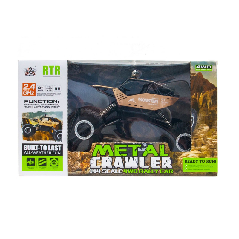 Автомобіль OFF-ROAD CRAWLER з р/к - FORCE (золотий, акум. 7.2V, метал. корпус, 1:14)