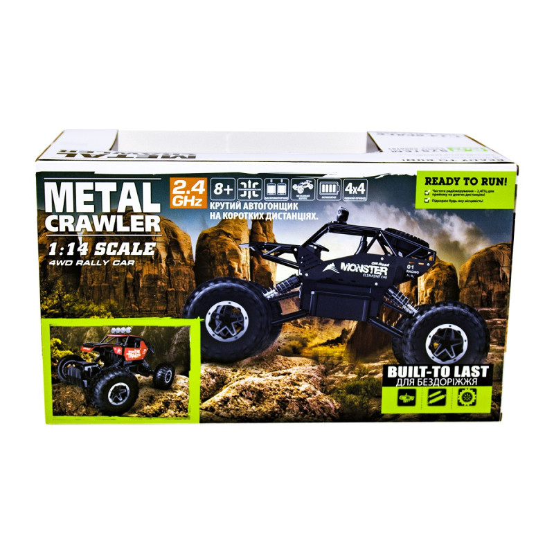 Автомобіль OFF-ROAD CRAWLER з р/к - FORCE (золотий, акум. 7.2V, метал. корпус, 1:14)