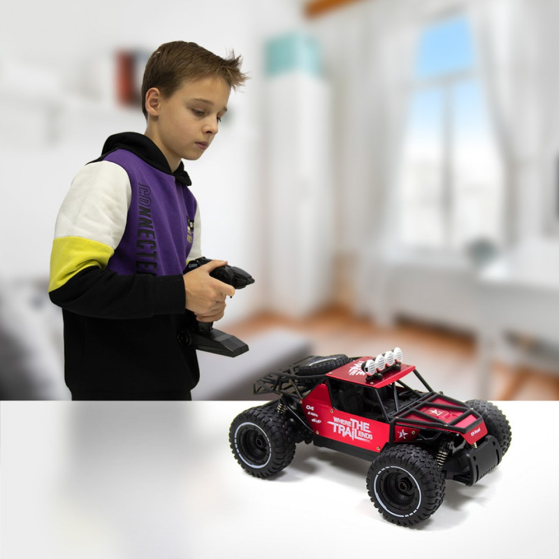 Автомобіль OFF-ROAD CRAWLER з р/к - RACE (матовий червоний, метал. корпус, акум.6V, 1:14)