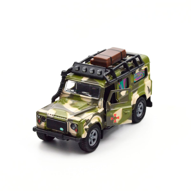 Ігровий набір – LAND ROVER DEFENDER MІЛІТАРІ (з човном)