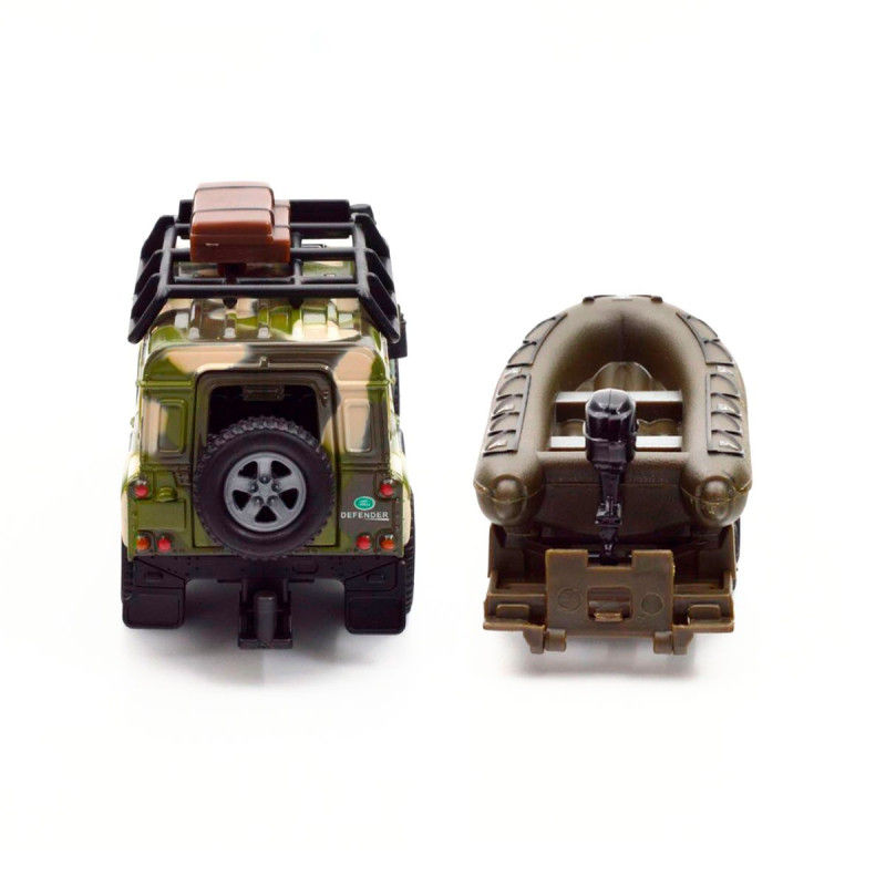 Ігровий набір – LAND ROVER DEFENDER MІЛІТАРІ (з човном)