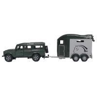 Ігровий набір - LAND ROVER (з причіпом і фігурками коней)