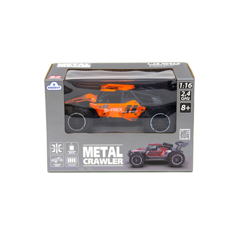 Автомобіль METAL CRAWLER з р/к - S-REX (оранжевий, метал. корпус, акум.3,7V, 1:16)