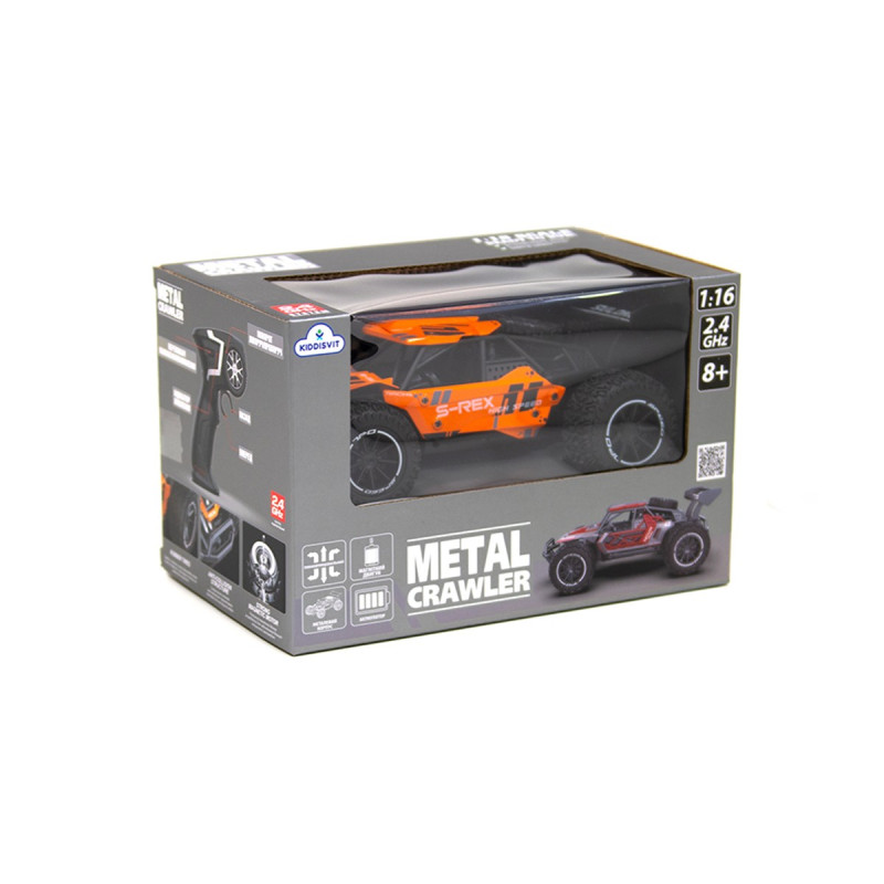 Автомобіль METAL CRAWLER з р/к - S-REX (оранжевий, метал. корпус, акум.3,7V, 1:16)
