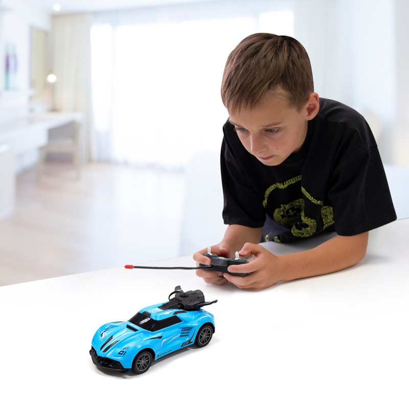 Автомобіль Spray Car на р/к – Sport (блакитний, 1:24, світло, вихлопна пара)