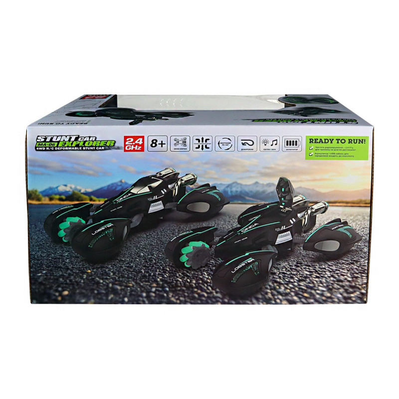 Автомобіль ТРЮКОВИЙ на р/к - LOBSTER (1:14, 2.4 ГГц (Ghz), чорний, акум. 3,7 V)