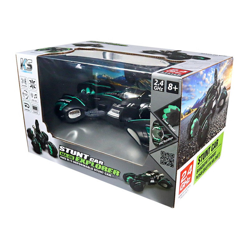 Автомобіль ТРЮКОВИЙ на р/к - LOBSTER (1:14, 2.4 ГГц (Ghz), чорний, акум. 3,7 V)