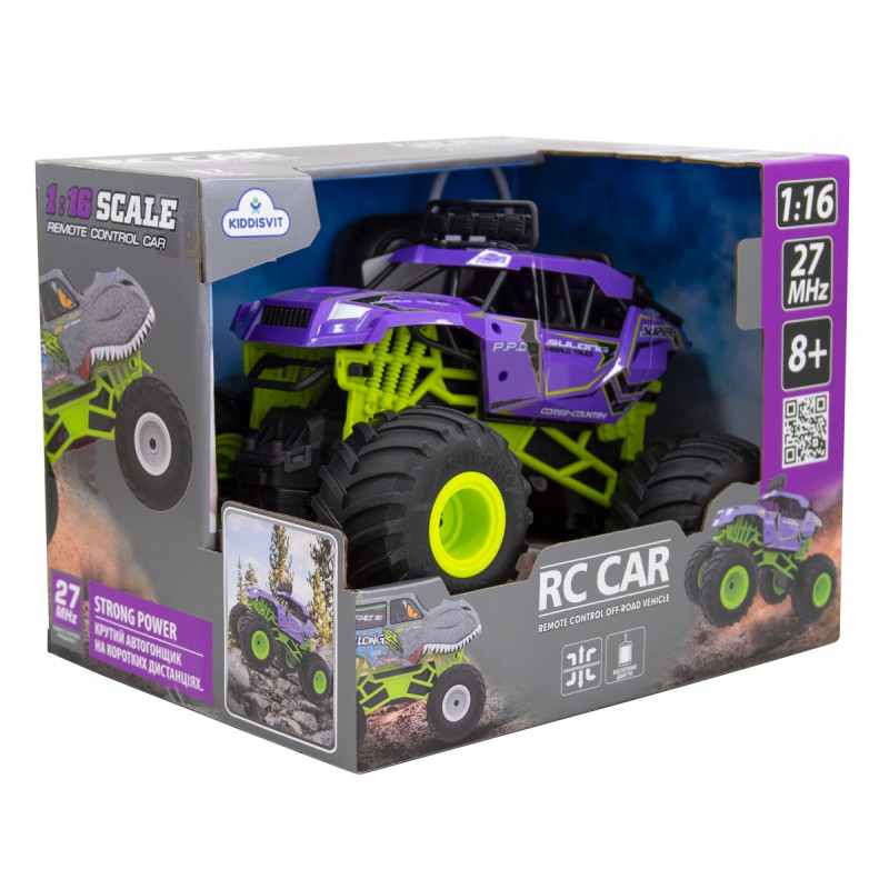 Автомобіль BIGFOOT OFF-ROAD з р/к – VIOLET (1:16, 27 МГц (MHz))