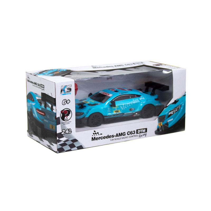 Автомобіль KS DRIVE на р/к - MERCEDES AMG C63 DTM (1:24, 2.4Ghz, блакитний)