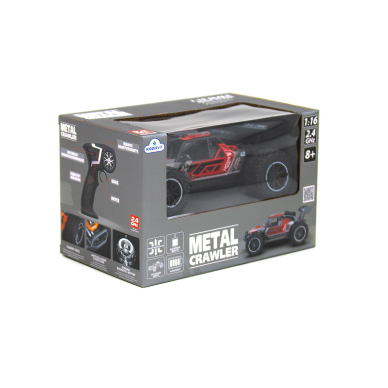 Автомобіль METAL CRAWLER з р/к - NOVA (сіро-червоний, метал. корпус, акум.3,7V, 1:16)