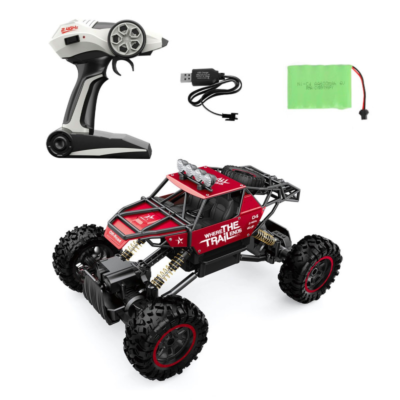 Автомобіль OFF-ROAD CRAWLER з р/к - WHERE THE TRAIL ENDS (червоний, акум. 7.2V, метал. корпус, 1:14)