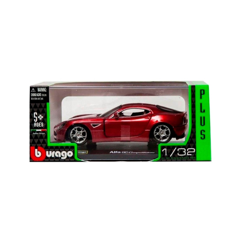 Автомодель - ALFA 8C COMPETIZIONE (2007) (червоний металік, 1:32)