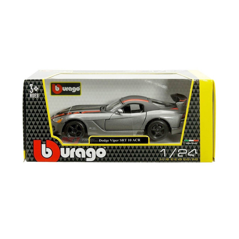 Автомодель - DODGE VIPER SRT10 ACR (ассорті помаранч-чорн металік, червоно-чорн металік, 1:24)