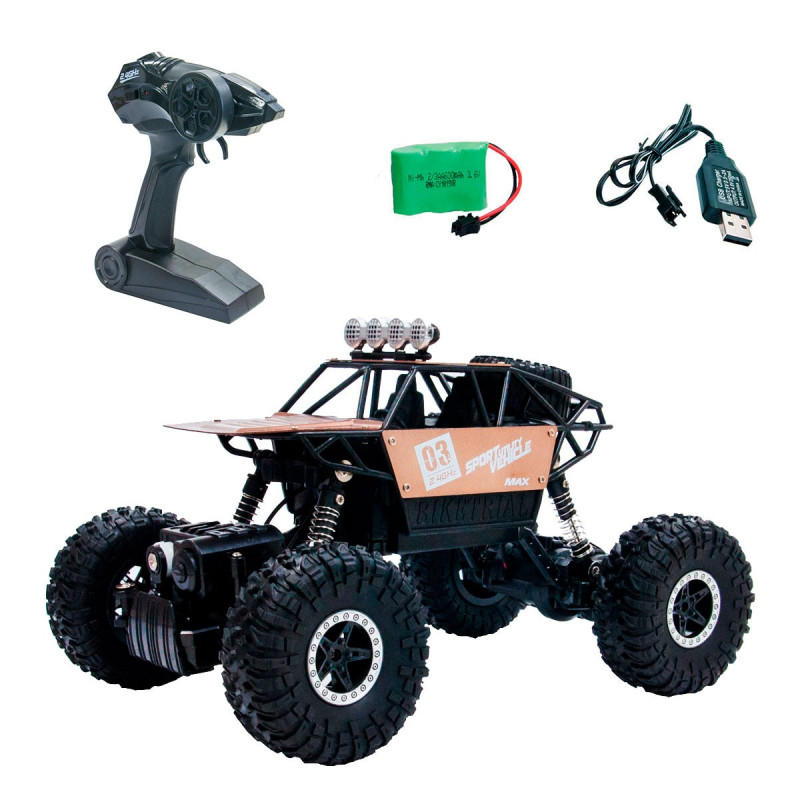 Автомобіль OFF-ROAD CRAWLER з р/к - SUPER SPEED (матовий коричн., акум. 4.8V, метал. корпус, 1:18)