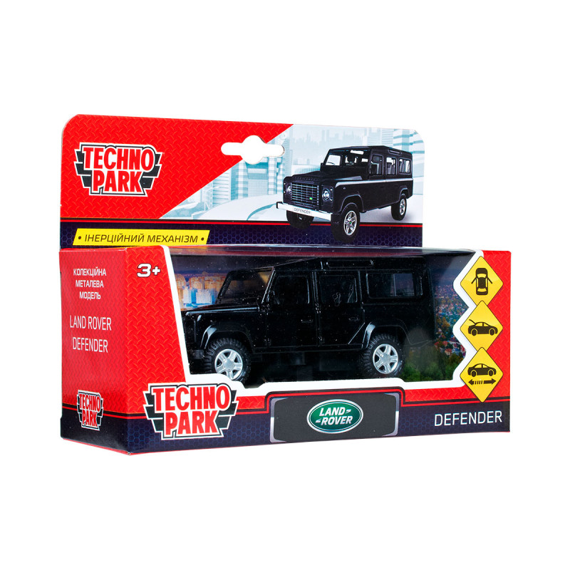 Автомодель - LAND ROVER DEFENDER (чорний, 1:32)